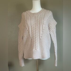 Evereve Jamison Myles Women's Cable Knit Sweater - Cream Size XS